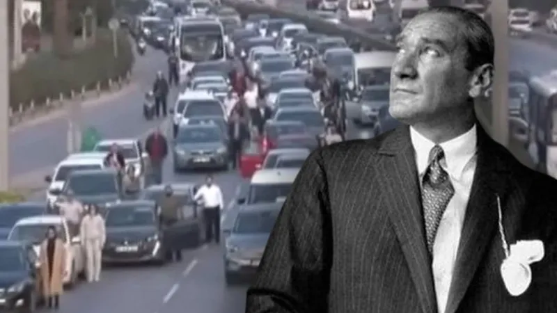 10 Kasım 09:05: Türkiye Ata'sına Tek Yürek Saygı Durdu!