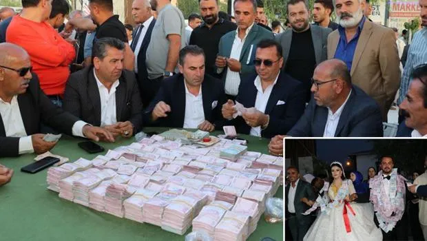 14 kişi saya saya bitiremedi! Van'daki düğünde milyonlar havada uçtu