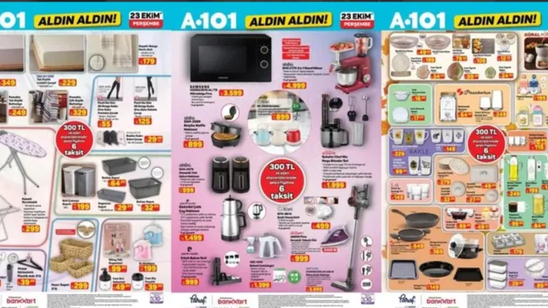 A101'e Belçika waffle makinesi geliyor: 23 Ekim Perşembe 2025 A101 Aldın Aldın kataloğu