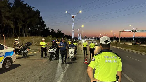 Adana'da Motosikletlere Şok Baskın! 16 Araç Bağlandı!
