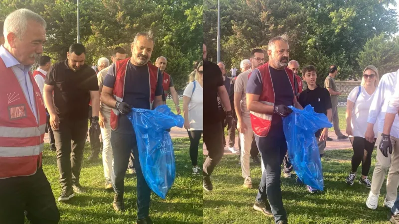 Aslanoğlu da sokağa indi, çöp topladı: İzmirlilerin beklediği yaşam için elimizden geleni yapacağız