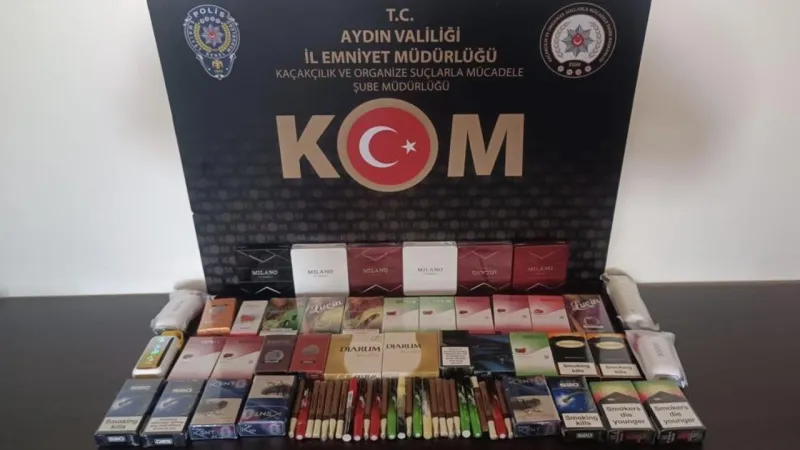 Aydın’da tütün kaçakçılarına operasyon: 83 parça kaçak ürün ele geçirildi