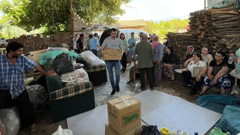 Aydın'dan İzmir'e yardım eli: Yangınzedelere destek