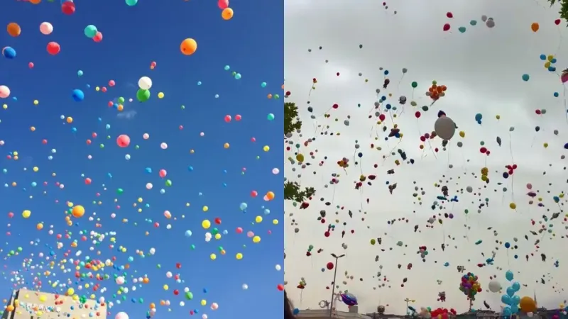 Balonlar Ali Asaf için havalandı: Duygulandıran görüntüler