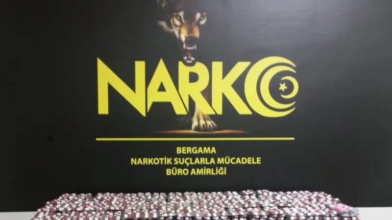 Bergama'da rekor operasyon: 5 bin 990 hap ele geçirildi