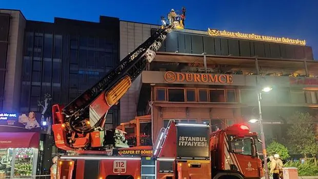 Beşiktaş’ta restoranda yangın