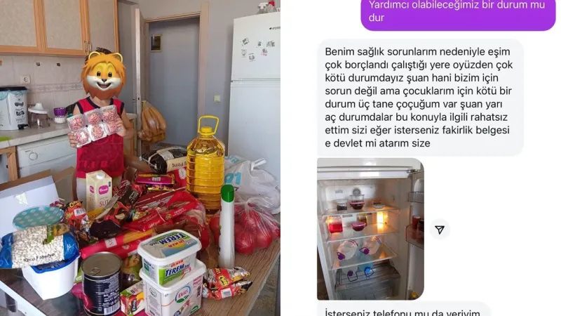 Bornova'dan Antalya'ya yardım eli: Mevlana Halk Masası ihtiyaç sahibi aileyi yalnız bırakmadı