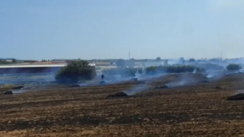 Çanakkale'de anız yangını: Büyümeye devam ediyor