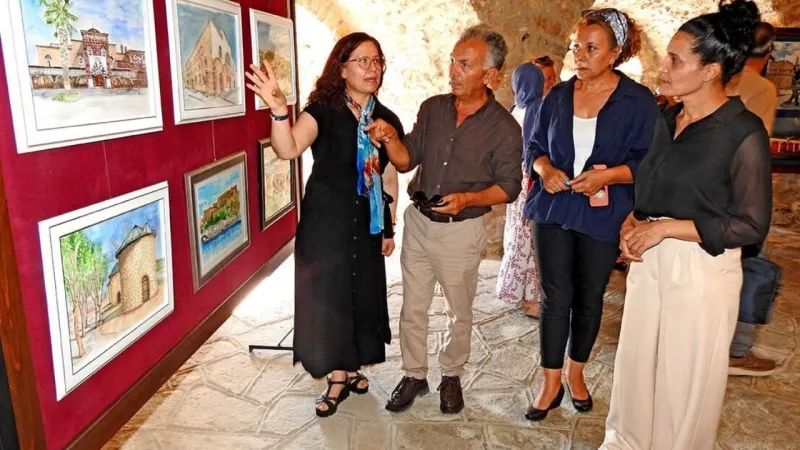 Çeşme'nin tarihi yapıları kale sergisinde hayat buldu