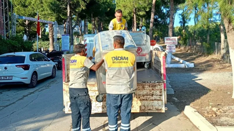 Didim'de çöp konteynerleri yenileniyor