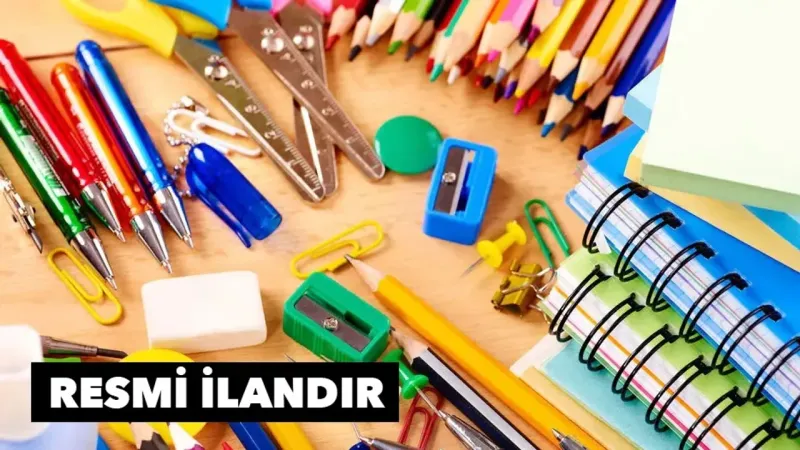 Eğitim yardımı için 23 kalem kırtasiye malzemesi alımı