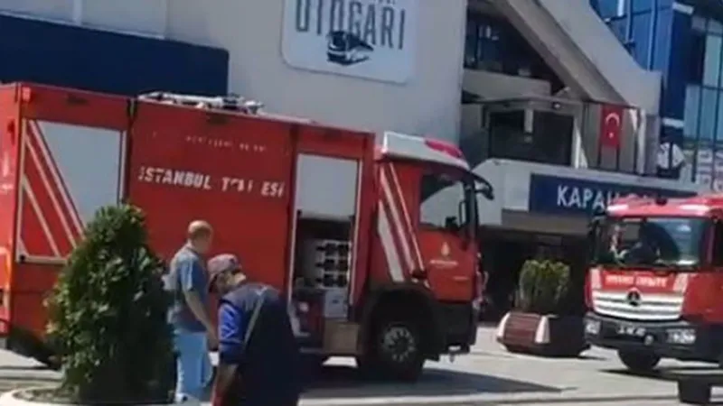 Esenler Otogarı'nda korkutan yangın
