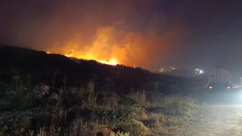 İzmir Menemen’de yangın: Ekipler seferber edildi