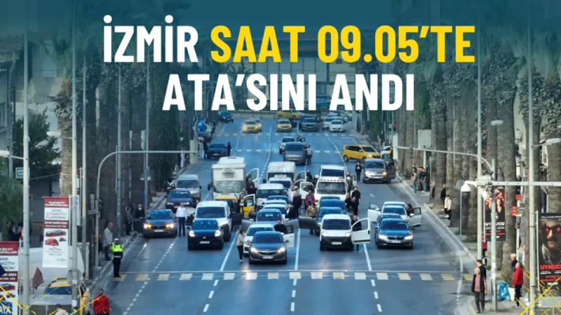 İzmir saat 09.05’te Ata’sını andı
