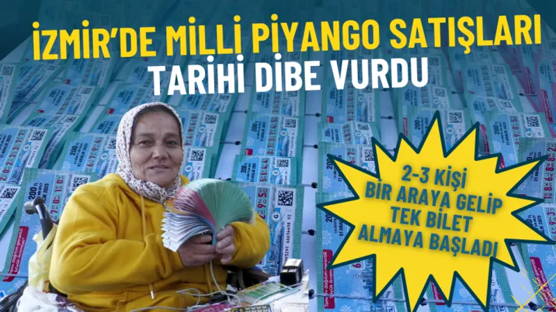 İzmir’de Milli Piyango satışları tarihi dibe vurdu: 2-3 kişi bir araya gelip tek bilet almaya başladı