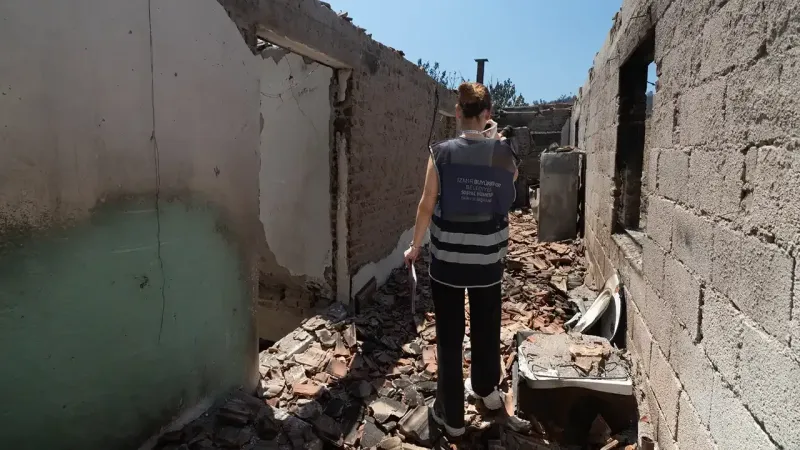 İzmir'de yangın seferberliği: Zararlar tek tek tespit ediliyor