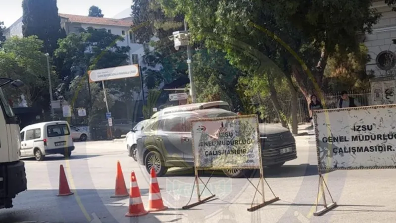 İzmir’de yol çalışması: Bu güzergahta trafik asfaltlama nedeniyle durduruldu