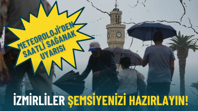 İzmir'e Sağanak Geliyor! İşte İlçe İlçe Hava Durumu