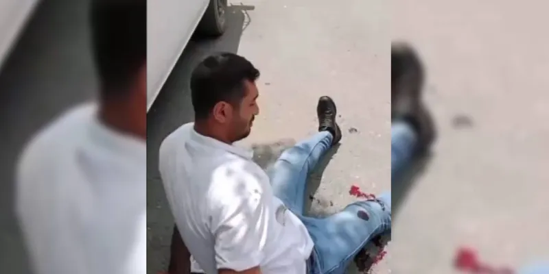 Kendisini rahatsız eden kişiyi ayaklarından vurdu! O anları kameraya aldı