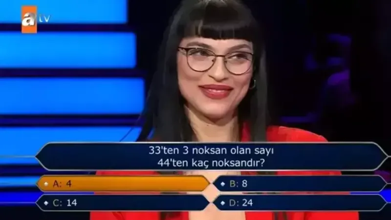 Kim Milyoner Olmak İster'de Şaşırtan Soru! Cevabı Biliyor musun?