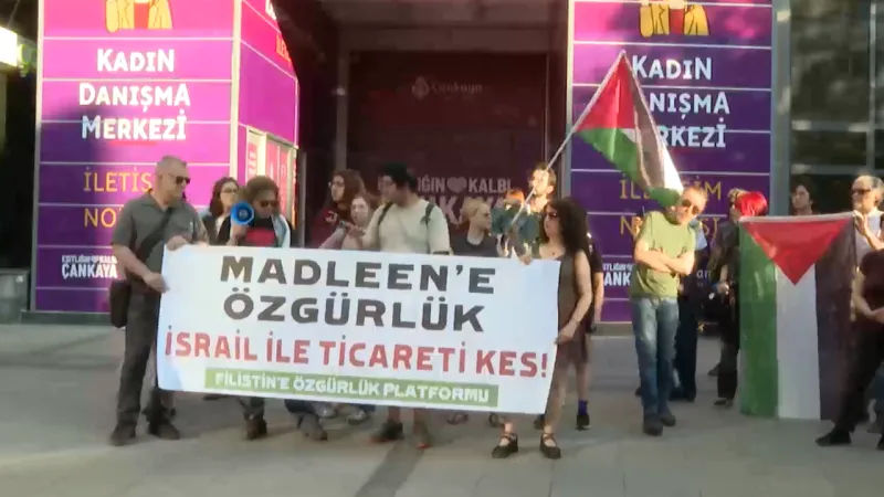 “Madleen” gemisine yapılan saldırıya protesto: Aktivistler derhal serbest bırakılsın