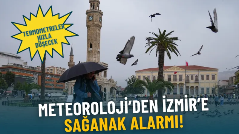İzmir'e Sağanak Sürprizi! Hava Durumu Alarm Veriyor!