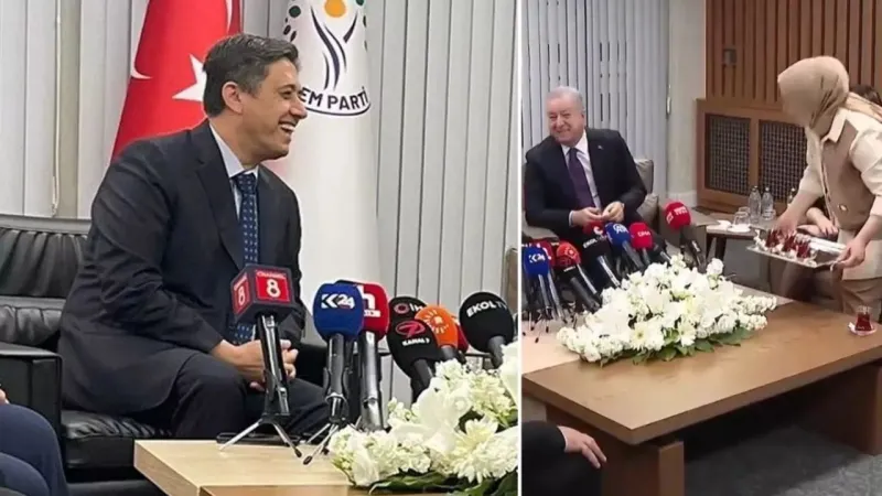 MHP-DEM Parti arasındaki çay şakası gündem oldu