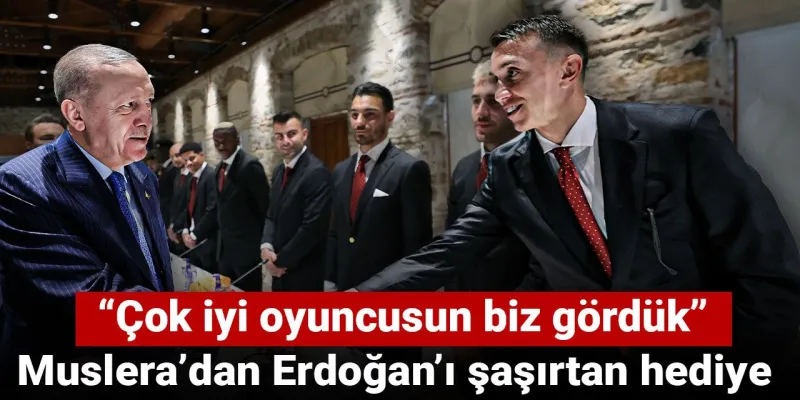 Muslera’dan Erdoğan’ı şaşırtan hediye: Çok iyi oyuncusun biz gördük