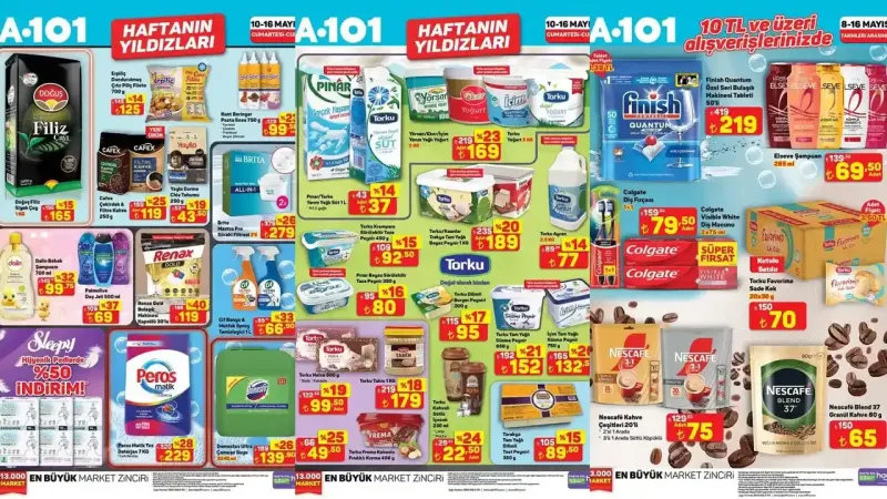 A101'de Stokları Eriten İndirimler! Kaçırmayın! (10-16 Mayıs)