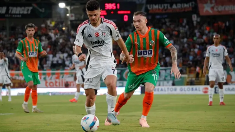 Beşiktaş, Alanyaspor deplasmanında beraberlik aldı: 1-1