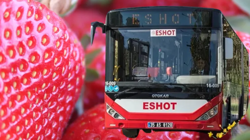 ESHOT'tan Çilek Festivali Sürprizi! Otobüs Güzergahı Değişti!