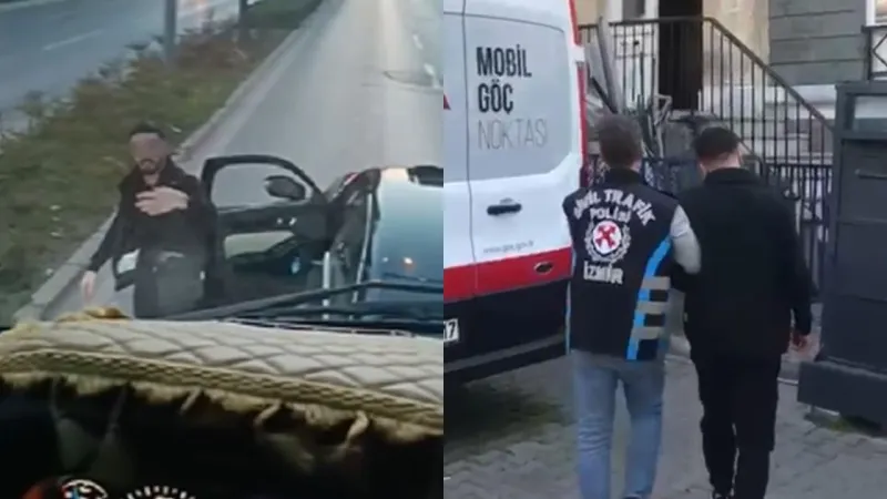 İzmir'de Korna Savaşı! Saldırgan Sürücüye Şok Ceza