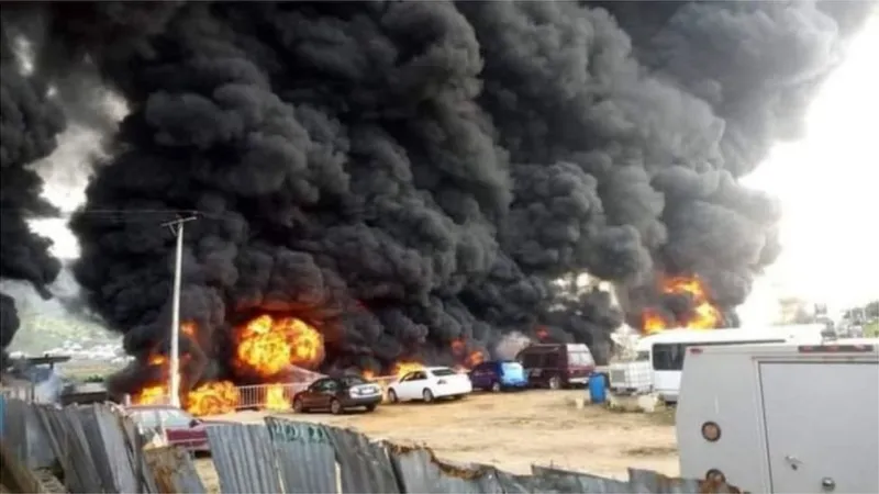 Faciada Son Dakika: Petrol Tankeri Patladı! Ölü ve Yaralılar Var