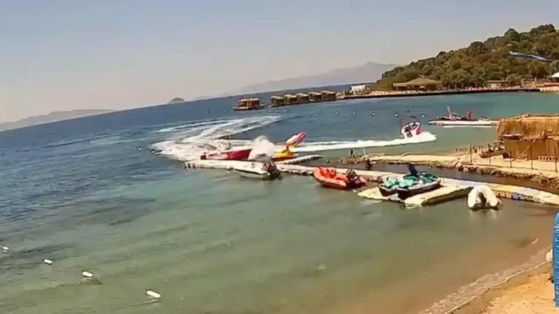 Bodrum'da Deniz Faciası! Sürat Teknesi Kazası Kamerada!