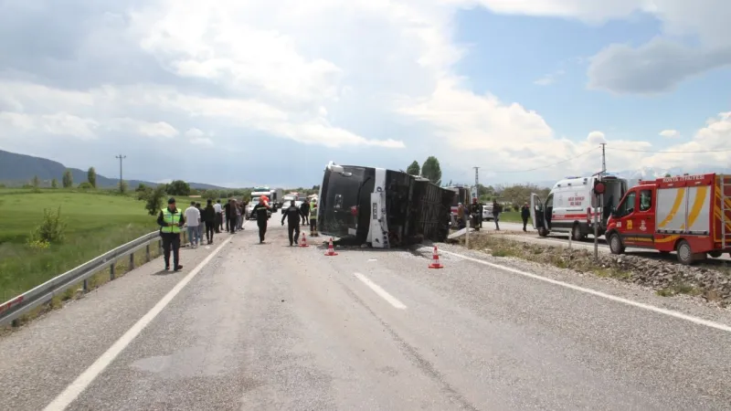 Konya'da Otobüs Kazası! 13 Yaralı, İşte İlk Detaylar!