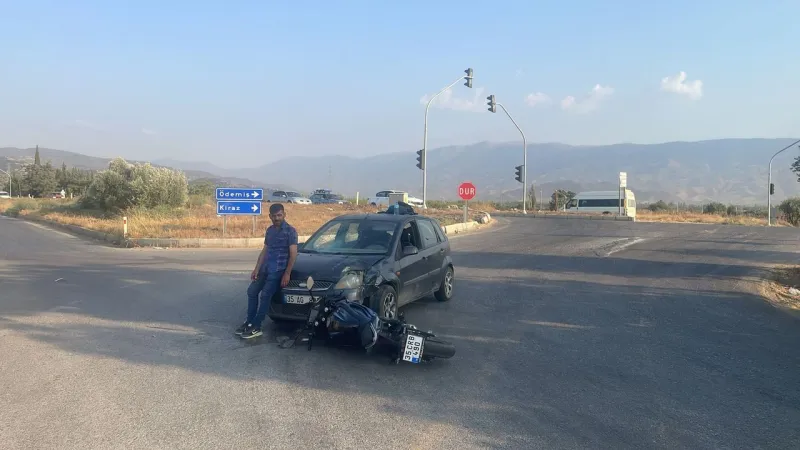 Ödemiş'te korkutan kaza: 1 kişi yaralandı