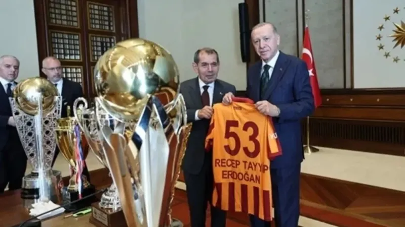 Şampiyon Galatasaray'dan Başkan Erdoğan'a ziyaret