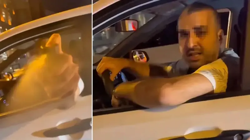 Trafikte kadına biber gazı sıkan magandaya gözaltı