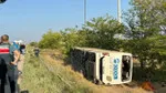Yolcu otobüsü şarampole yuvarlandı: 1 Ölü, 23 Yaralı